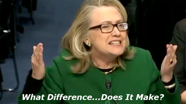 Hillary w caption What Difference...