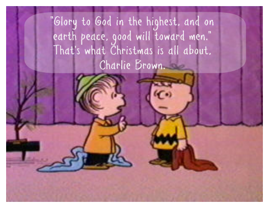What Christmas is all about Charlie Brown
